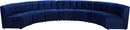 Limitless Navy Velvet 7pc. Modular Sectional image