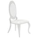 Anchorage Oval Back Side Chairs Cream and Chrome (Set of 2) image