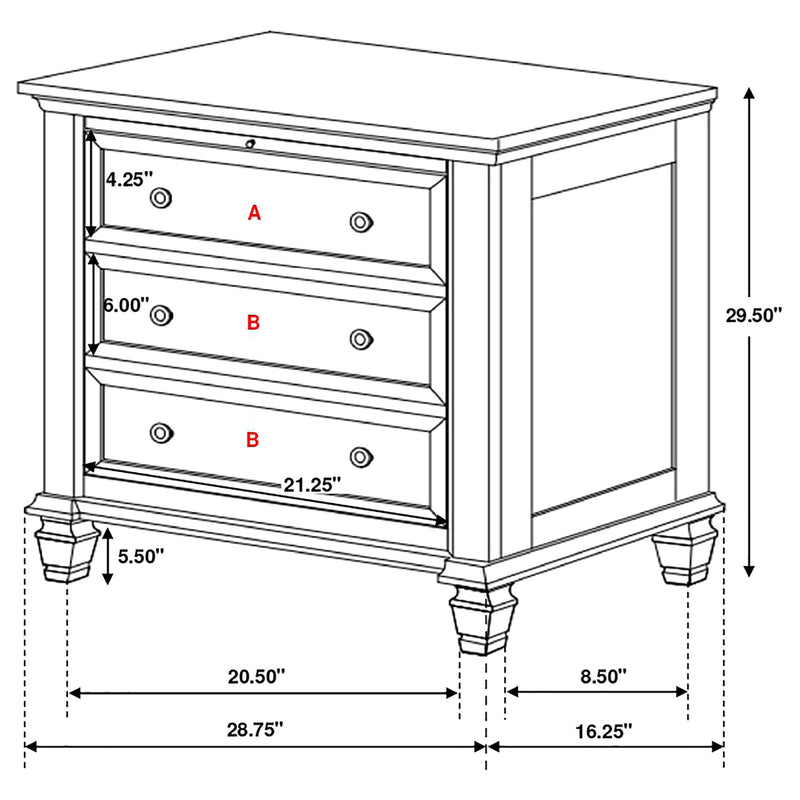 Sandy Beach Nightstand