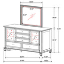 Sandy Beach Dresser With Mirror