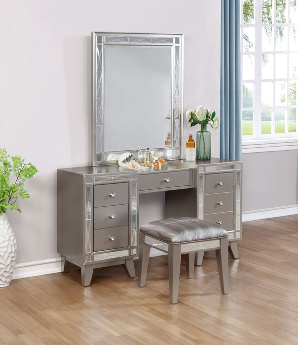 leighton metallic mercury dresser 204925 Coaster Furniture Chests