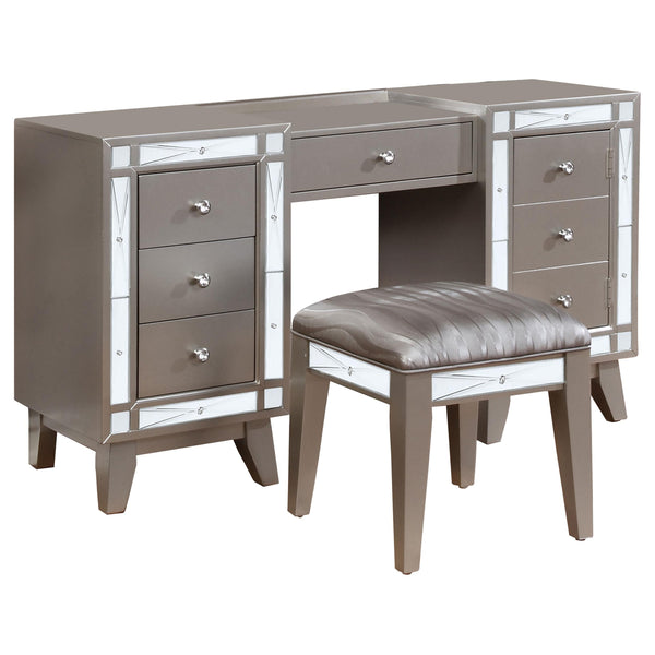 leighton metallic mercury dresser Coaster Leighton 7-drawer Dresser Metallic Mercury Dresser (Metallic Mercury)
