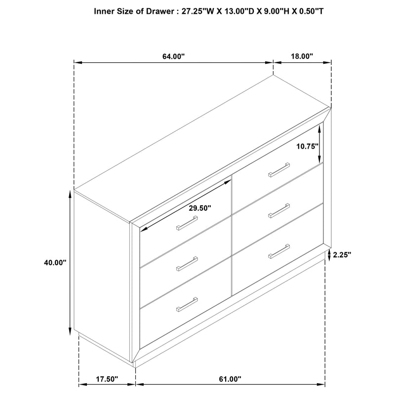 Kenora 4 Pc Bedroom Set