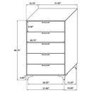 Kendall 5 Pc Bedroom Set