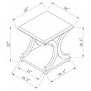 Shelly End & Side Table