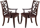 Acme Keenan Dining Arm Chairs (Set of 2) in Dark Walnut 60258 image