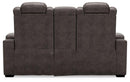 HyllMont Power Reclining Loveseat with Console