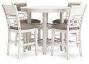 Erinberg Counter Height Dining Table and 4 Barstools (Set of 5) image