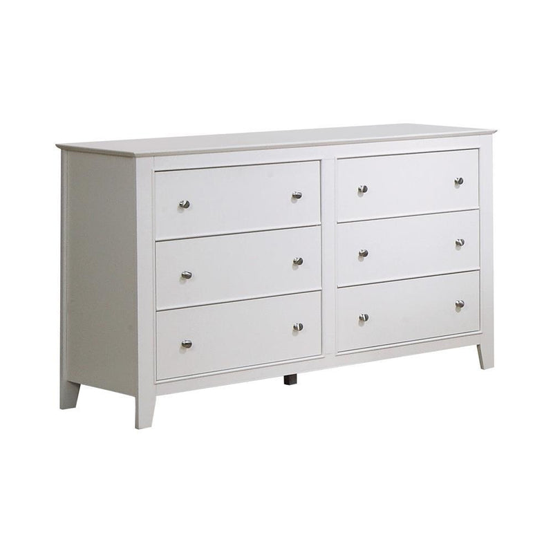 dresser cream Selena 6-drawer Dresser Cream White in Bronx, NY