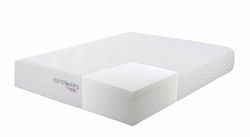 Ian California King Memory Foam Mattress White