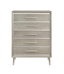 Ramon 5-drawer Chest Metallic Sterling