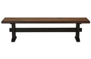 Bexley Trestle Bench Natural Honey and Espresso