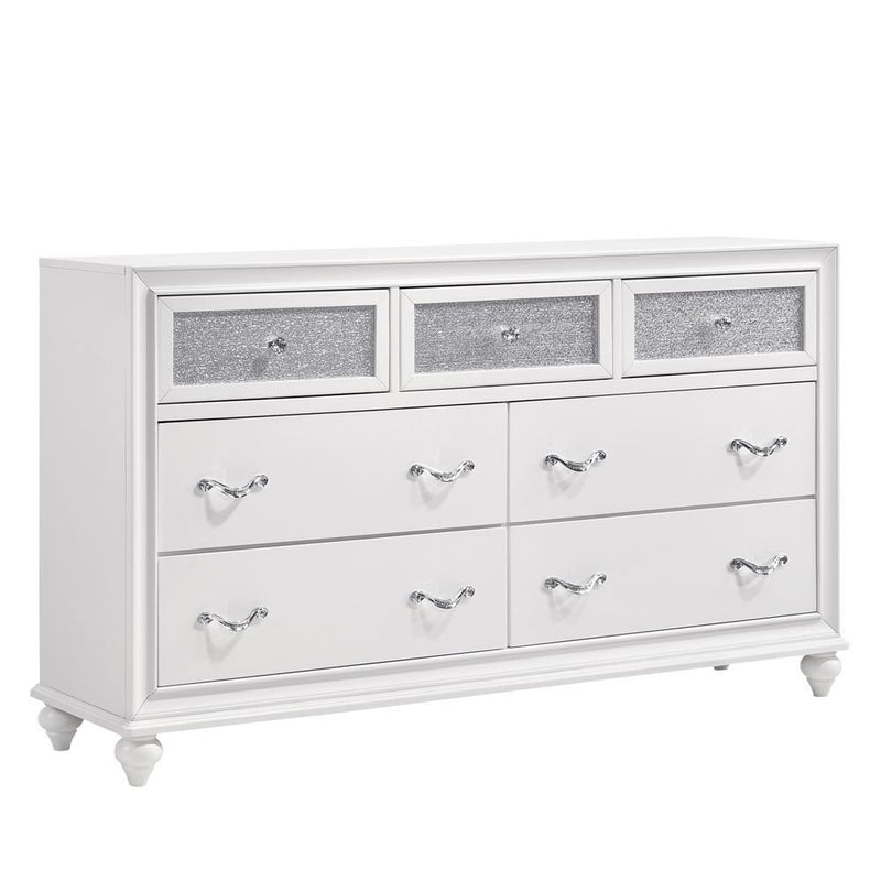 Barzini 7-drawer Dresser White