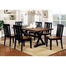 ALANA Antique Oak/Black Dining Table