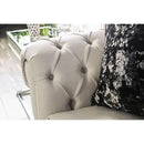 Gilda Beige/Black Love Seat