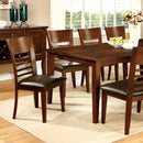 HILLSVIEW I Brown Cherry 78" Dining Table w/ 18" Leaf image