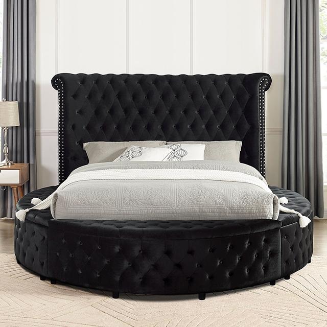 SANSOM E.King Bed, Black