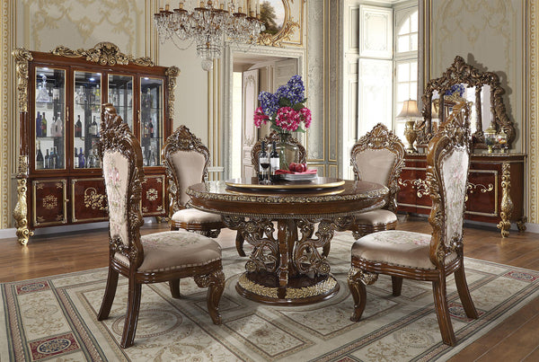 HD-1803 - 5PC ROUND DINING SET image