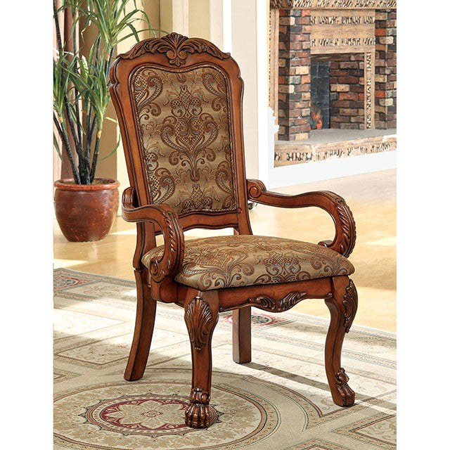 Medieve Antique Oak Arm Chair (2/CTN)