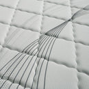 EDREA White/Gray 10" Tight Top Pocket Coil, E.King