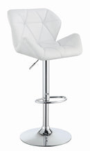 G100424 Contemporary White Adjustable Bar Stool image