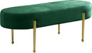 Gia Green Velvet Bench image
