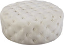 Addison Cream Velvet Ottoman/Bench image