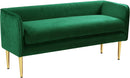 Audrey Green Velvet Bench image