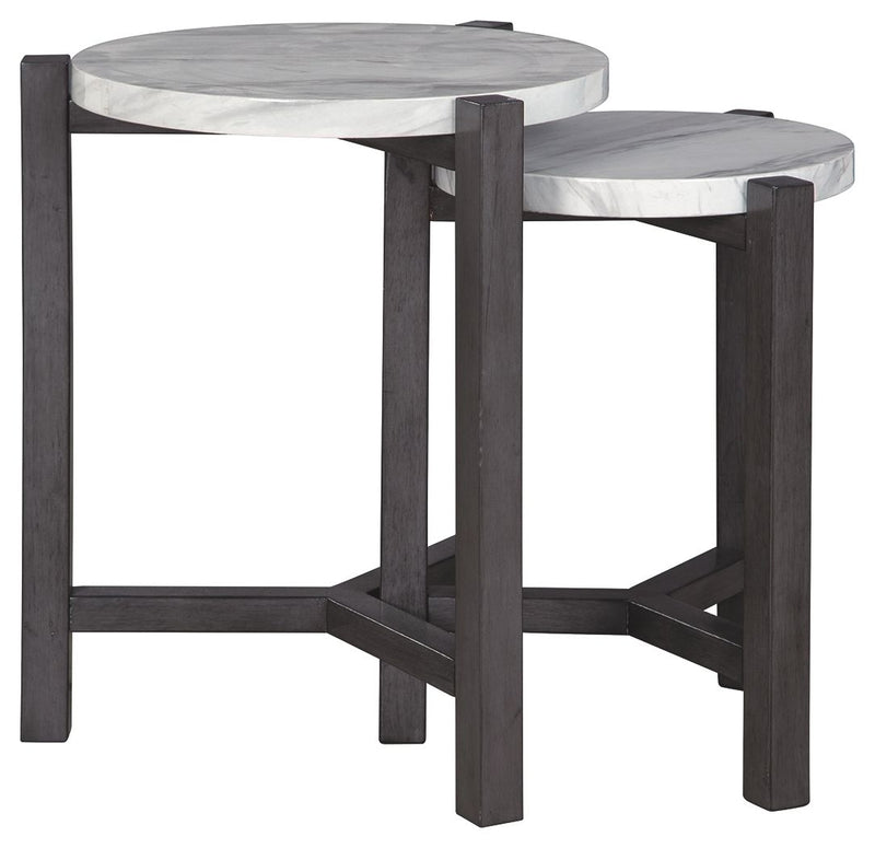 Crossport - Accent Table Set (2/cn)