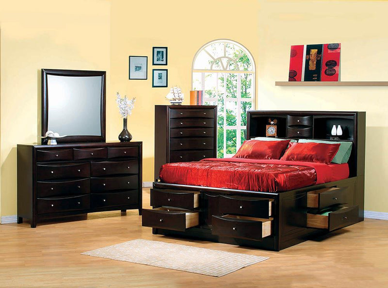 Phoenix Queen Bookcase Bed image