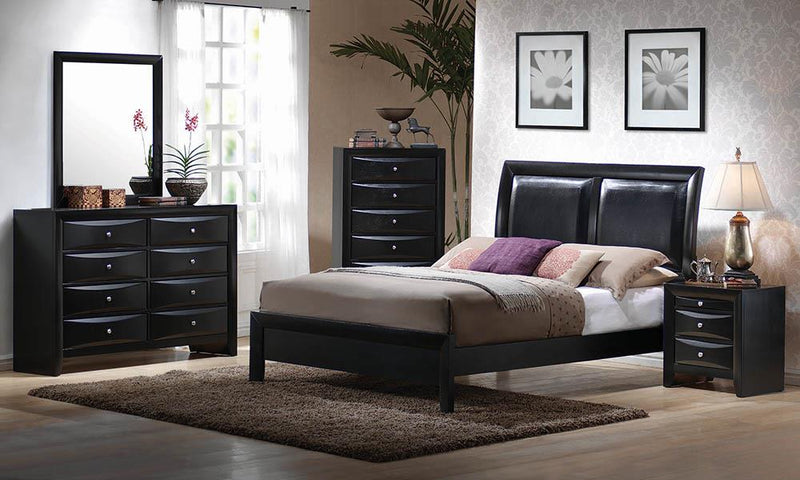 Briana Black Transitional King Bed image