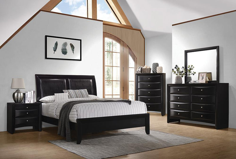 Briana Black Queen Five-Piece Bedroom Set image