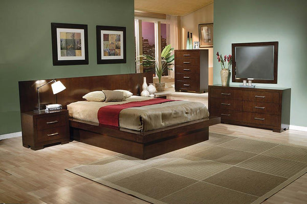 Jessica Dark Cappuccino King Platform Bed image