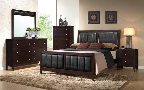 Carlton Transitional Cappuccino California King Bed image