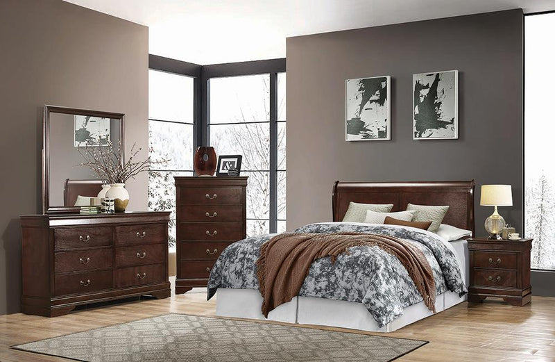 Louis Philippe Cappuccino Full Sleigh Bed image