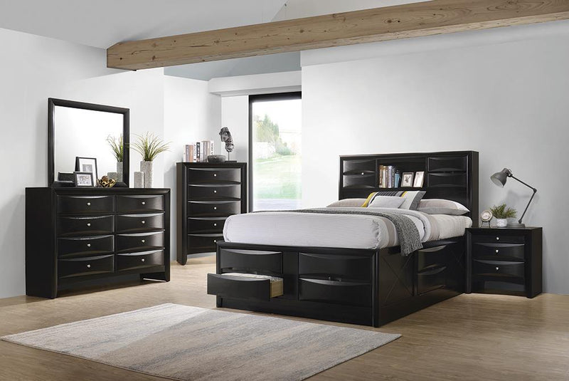 Briana Transitional Black California King Five-Piece Bedroom Set image