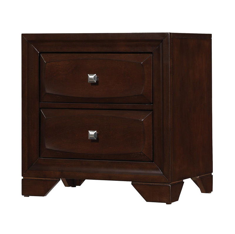 Jaxson Transitional Cappuccino Two-Drawer Nightstand image