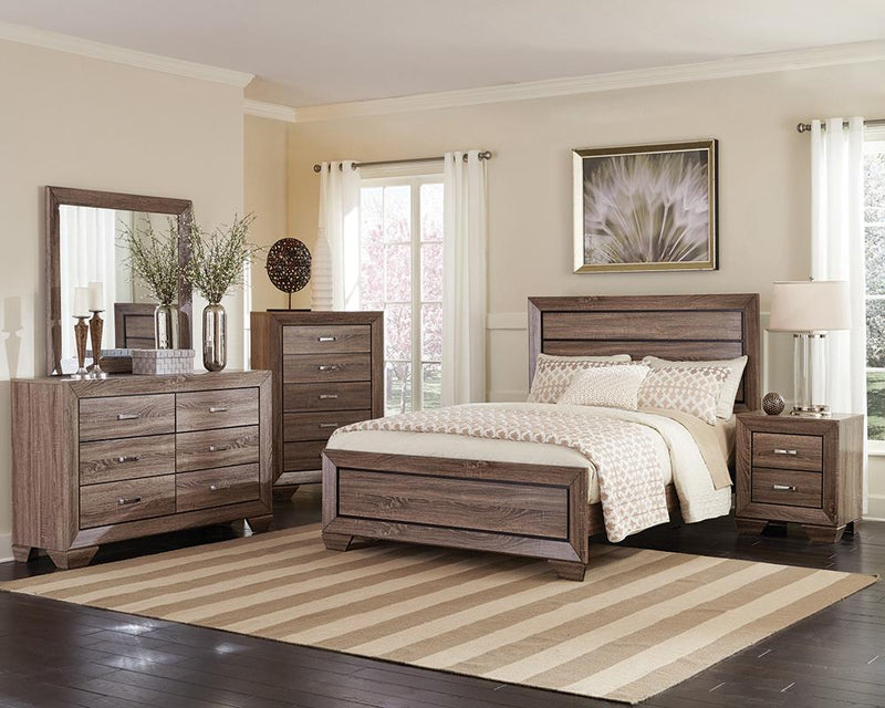 Kauffman Transitional Washed Taupe California King Five-Piece Set image