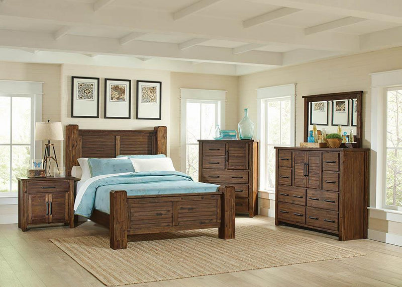 Sutter Creek Rustic Vintage Bourbon Eastern King Bed image