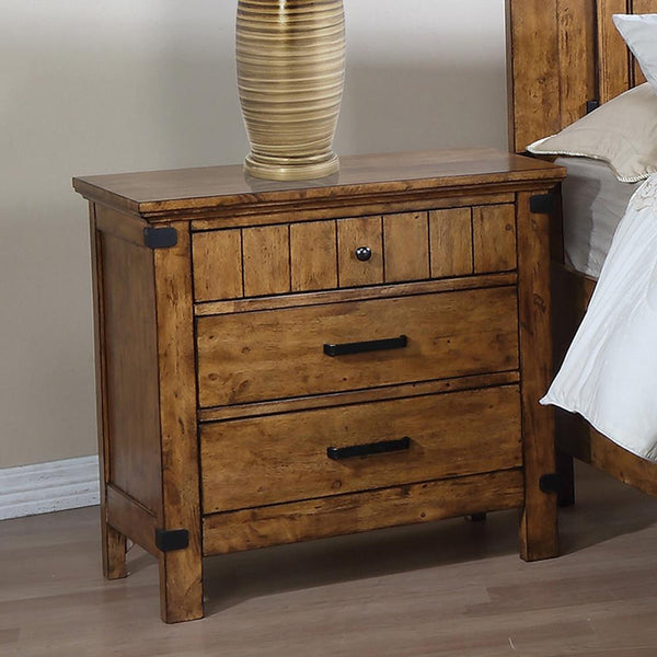 Brenner Rustic Honey Nightstand image