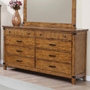 Brenner Rustic Honey Eight-Drawer Dresser image
