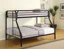 Morgan  Twin-over-Full Black Bunk Bed image