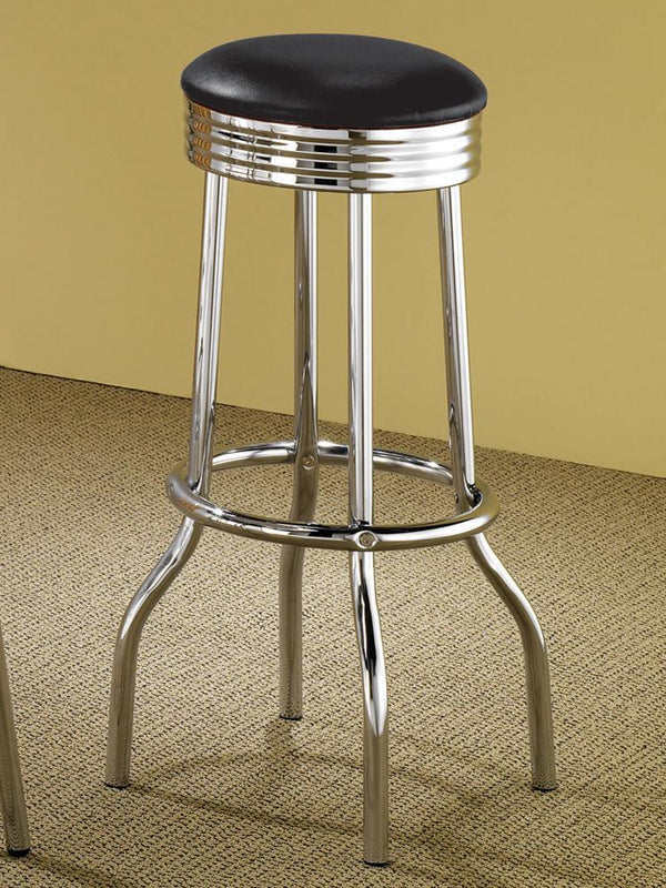 Cleveland Chrome Soda Fountain Bar Stool image