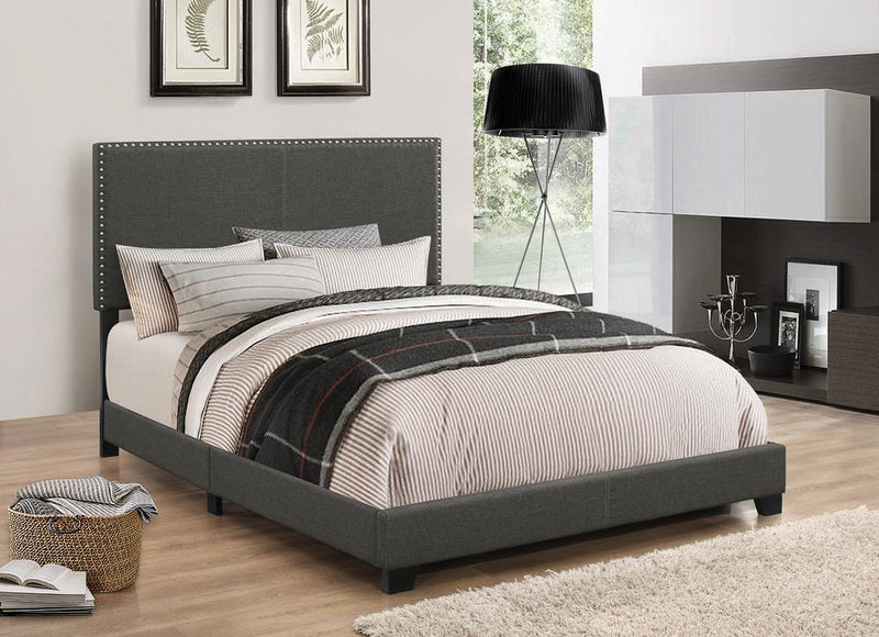 Boyd Upholstered Charcoal Full Bed image