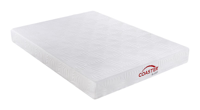 Keegan White 8-Inch Queen Memory Foam Mattress image