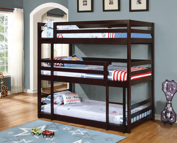 Sandler Cappuccino Three-Bed Bunk Bed image