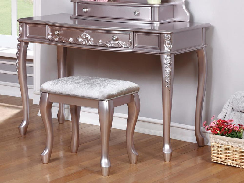 Caroline Metallic Lilac Vanity Desk image