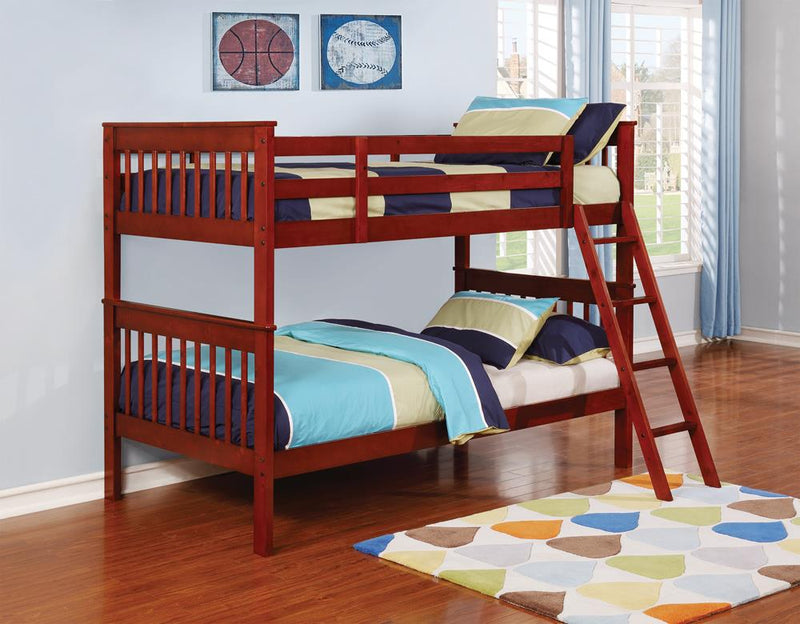 G460231 Parker Chestnut Twin-over-Twin Bunk Bed image