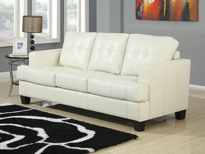 Samuel Transitional Cream Sleeper Sofa image