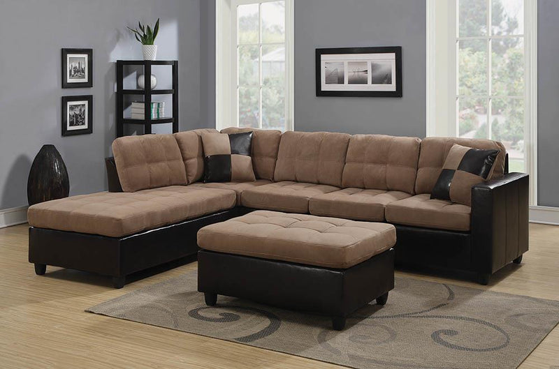 Mallory Casual Tan Ottoman image